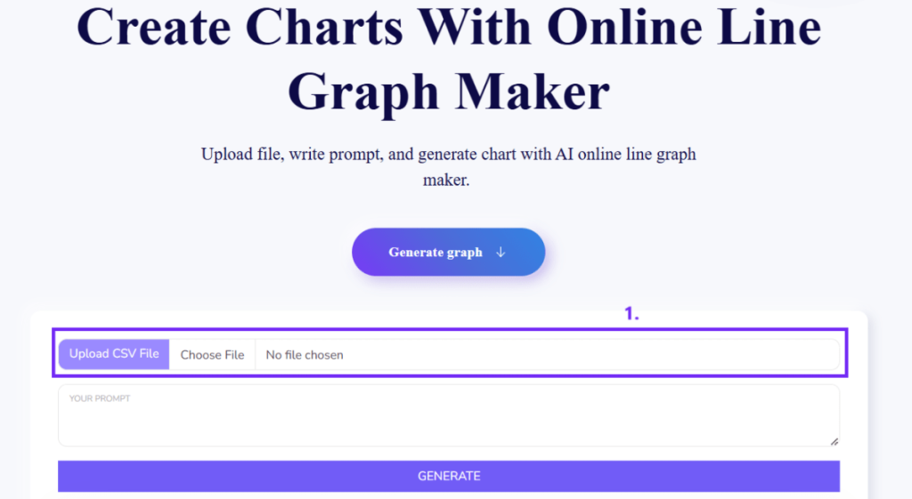 Screenshot from online line graph maker with steps